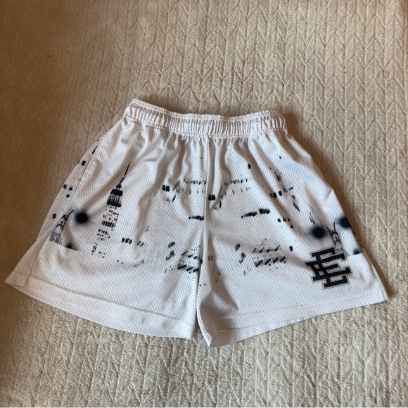 Eric Emanuel New York Skyline Shorts White Size XXL
